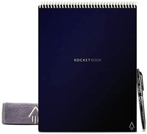 Rocketbook Flip With 1 Pilot Frixion Pen & 1 Microfiber Dark Blue