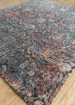 Load image into Gallery viewer, Jaipur Rugs Aurora Wool And Silk Material Hand Knotted Weaving 8x10 ft  Gun Metal
