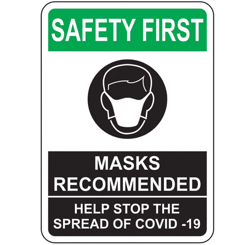 Detec™ Safety First Face Mask Required Signage