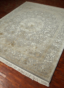 Jaipur Rugs Aurora Wool And Silk Material Soft Texture Soft Gray