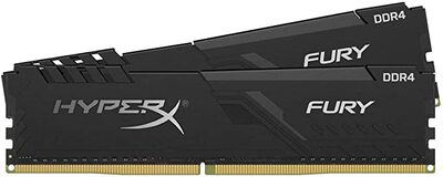 हाइपरएक्स फ्यूरी 32GB 2666MHz DDR4 CL16 DIMM किट 2 ब्लैक