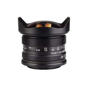 7artisans 7.5mm F 2.8 Fisheye Lens Fujifilm X Black
