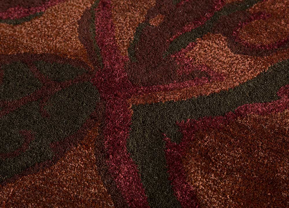 Jaipur Rugs Hacienda Wool And Viscose Material In Navajo Red Color