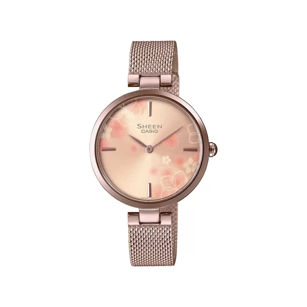 Casio Sheen SHE C110CGM 4AUDF SH241 Pink Gold Sapphire Line Women's Watch
