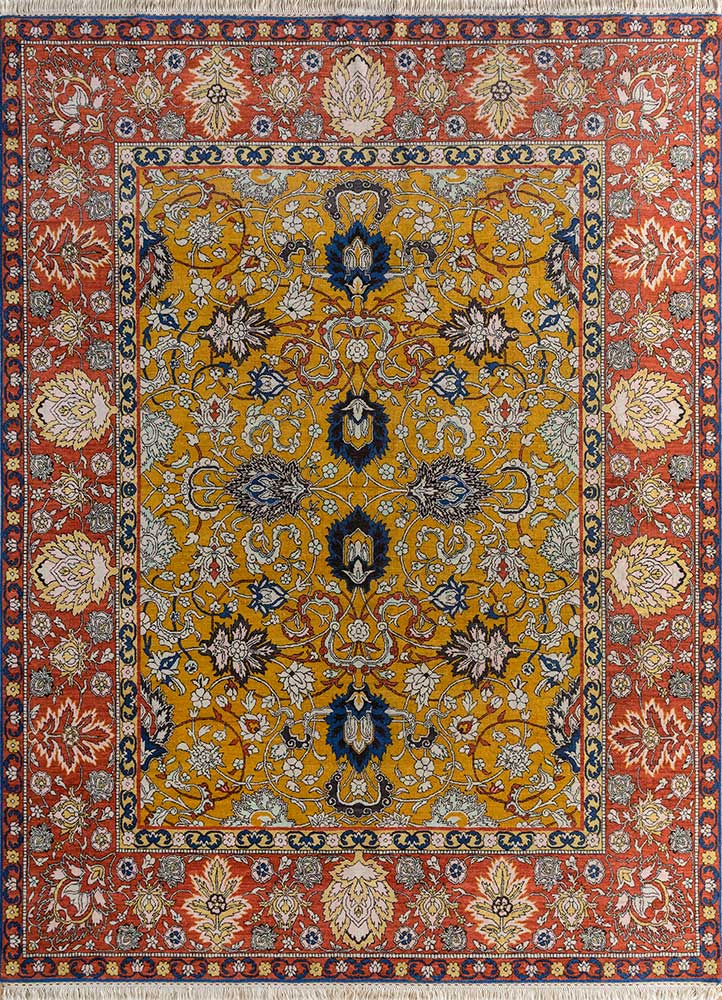 Jaipur Rugs Biscayne Wool Material Hand Knotted Weaving  Outrageous Orange