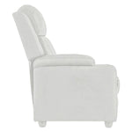 Load image into Gallery viewer, Detec™Classy 1 Seater Manual Recliner With Cupholders White Colour
