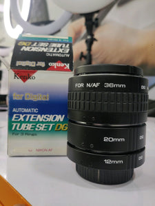 Nikon के लिए प्रयुक्त केनको एक्सटेंशन ट्यूब सेट