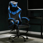 Load image into Gallery viewer, Detec Quad Ergonomic Gaming Chair in Blue &amp; Black Colour
