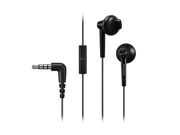Panasonic Bass Boost Wired in Ear Earphone With Mic Black Rp-tcm55e