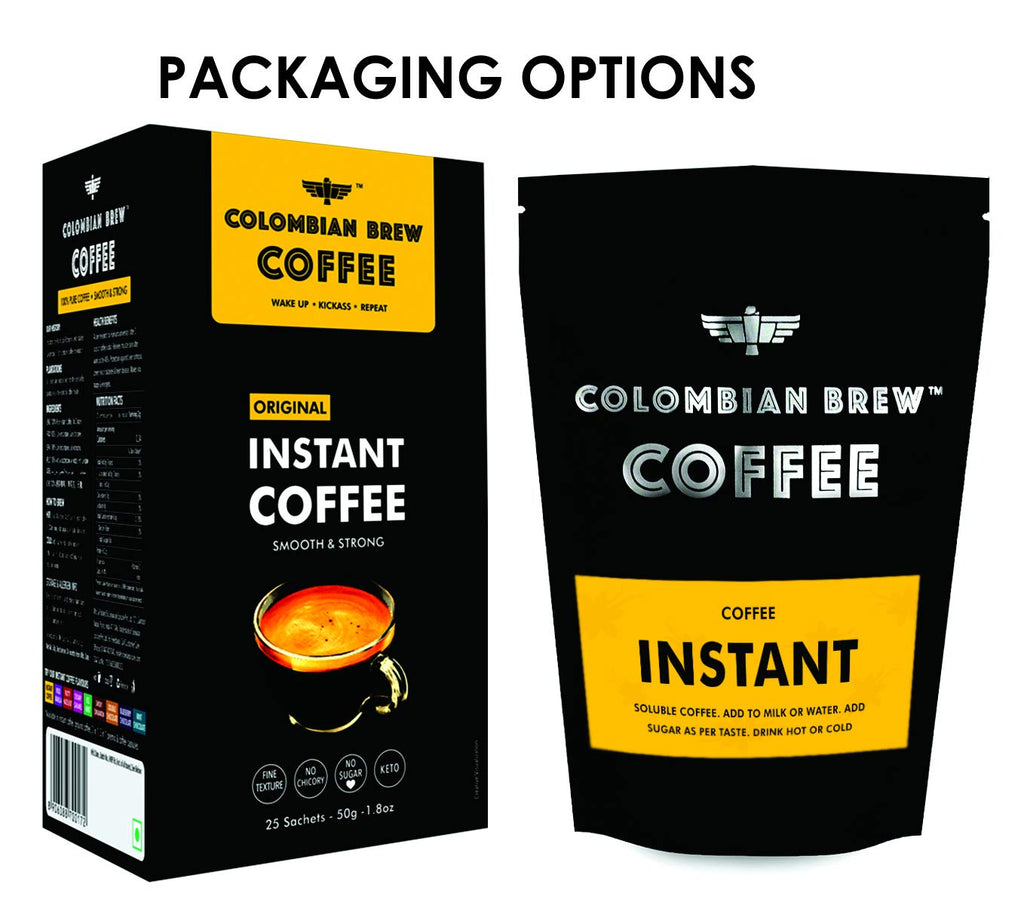 कोलम्बियाई ब्रू प्योर इंस्टेंट कॉफ़ी (50 ग्राम) (2 का पैक)