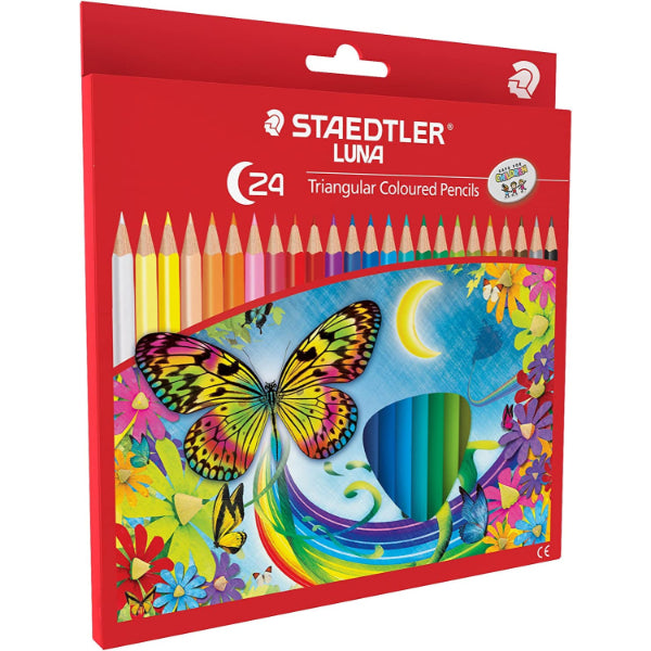 Detec™ STAEDTLER लूना कलर पेंसिल स्थायी - 24 रंगों का बॉक्स