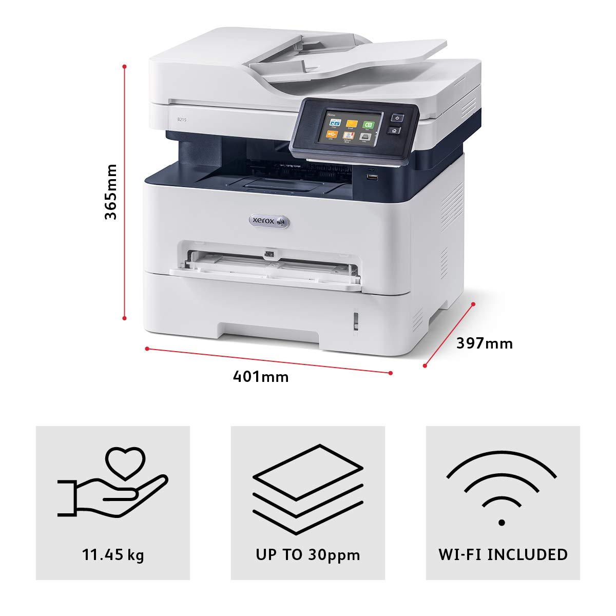 Xerox B215 Multifunction Printer 30ppm