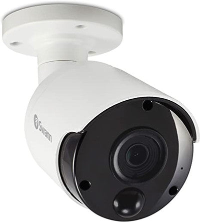 स्वान वायर्ड पीआईआर बुलेट सुरक्षा कैमरा, 4K अल्ट्रा एचडी निगरानी कैम