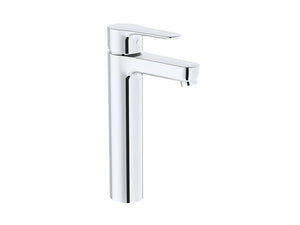 Kohler JULY K-29929IN-4ND-CP Single-control tall basin faucet without drain in polished chrome