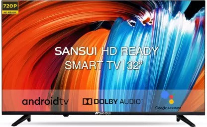 Open Box Unused Sansui 80 cm 32 Inch HD Ready LED Smart Android TV JSW32ASHD