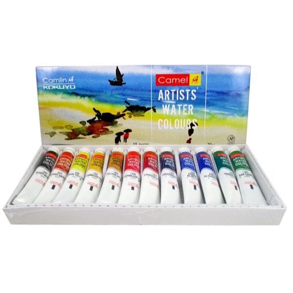 Detec™ Camel Artists Water Colours 12 Shades 20ml