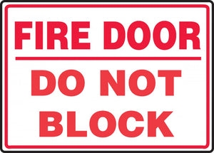 Detec™ Fire Door Do Not Block Safety Sign board Pack of 5 pieces