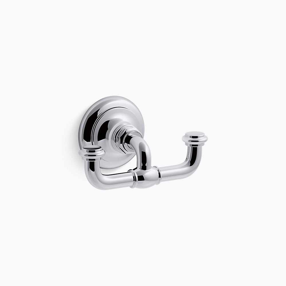 Kohler Artifacts  Double Robe Hook In Polished Chrome K-72572T-CP