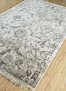 Jaipur Rugs Liberty White / Silver Mild Coarse Texture 5x8 ft