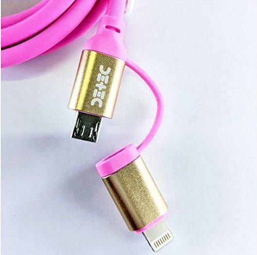 Data Cable - 2 - in - 1 USB Type Data & Charging Cable - pink (Pack of 7)