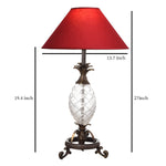 Load image into Gallery viewer, Detec Maroon Brass Table Lamp
