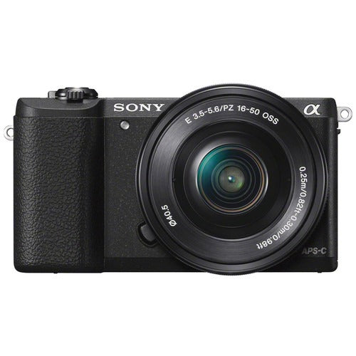 सोनी अल्फा ए5100 मिररलेस डिजिटल कैमरा 16 50एमएम लेंस के साथ काला