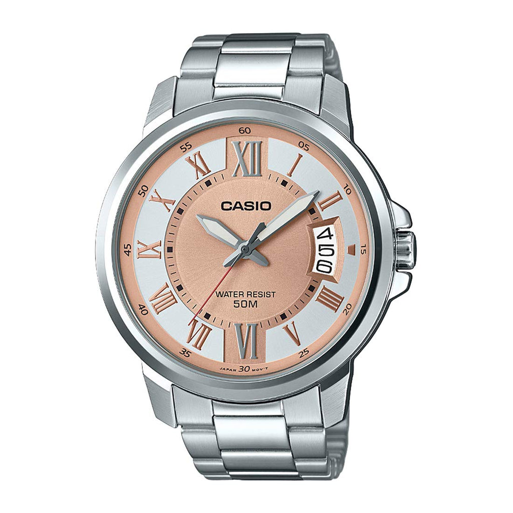 Casio Enticer Men Analog Rose Gold Dial Men's Watch MTP E130D 9AVDF A1166