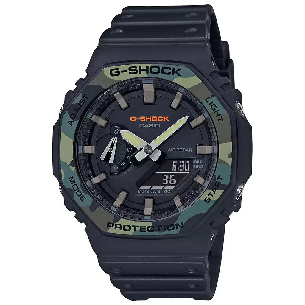 Casio GA 2100SU 1ADR G1047 Black Carbon Core Guard Men's Watch
