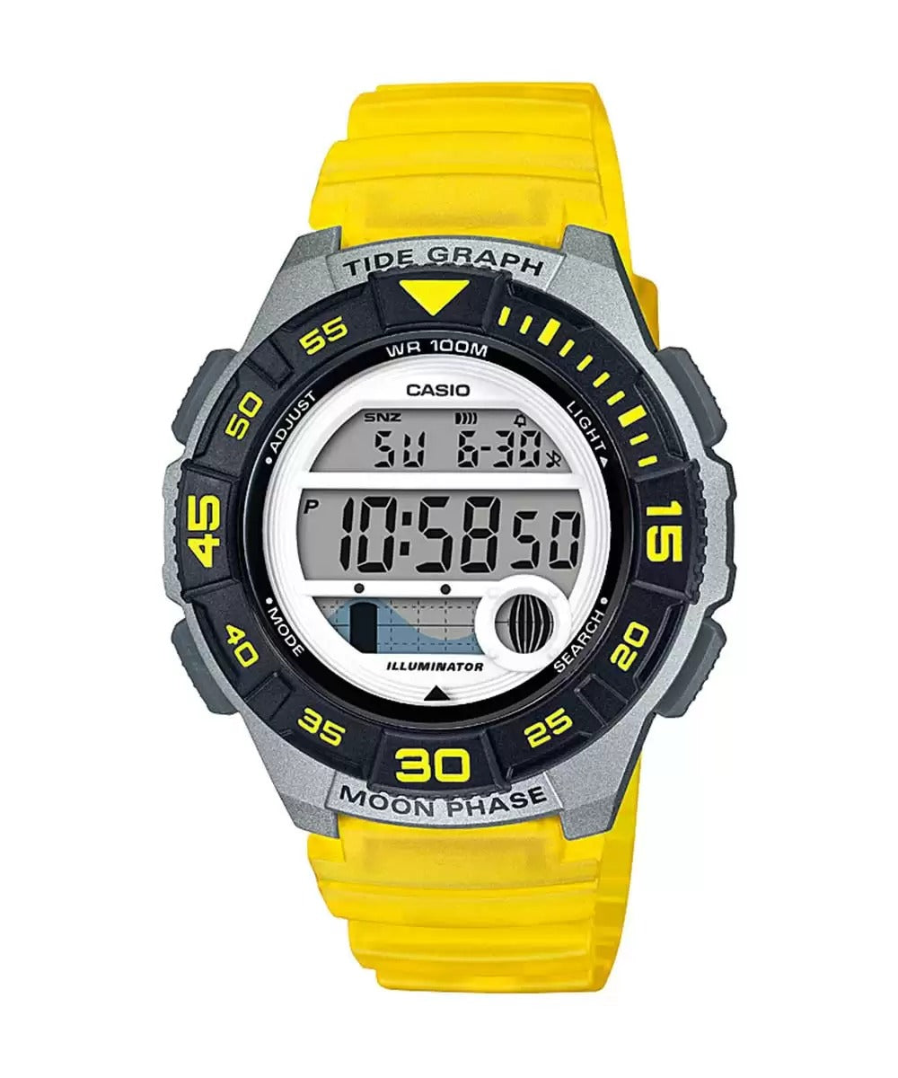 Casio Youth LWS 1100H 9AVDF A1722 Yellow Digital Unisex Watch