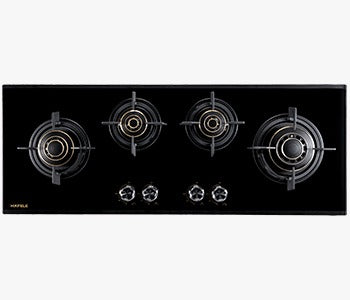 Hafele VRT 000 100 Cm Built In 4 Vertex Brass Burners Gas Hob