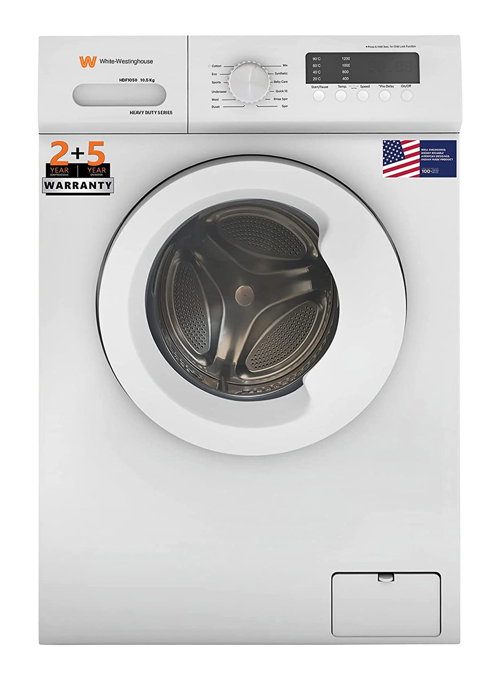 White Westinghouse Trademark by Electrolux 10.5kg Ultra Smart dry
