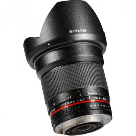 Samyang 16mm F 2.0 Ed as Umc Cs Lens for Canon Ef M Mount Sy16m M