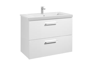 Roca Prisma Unik Base Unit With Two Drawers and Basin White RA855952806