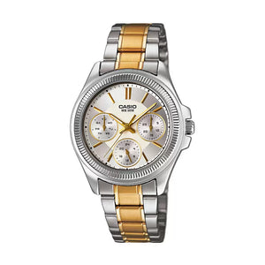 Casio Enticer Ladies LTP 2088SG 7AVDF A937 Two Tone Multi Dial Women's Watch