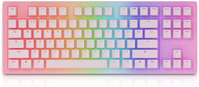 Epomaker Akko Sakura 87 Keys RGB Wired Mechanical Keyboard Pink