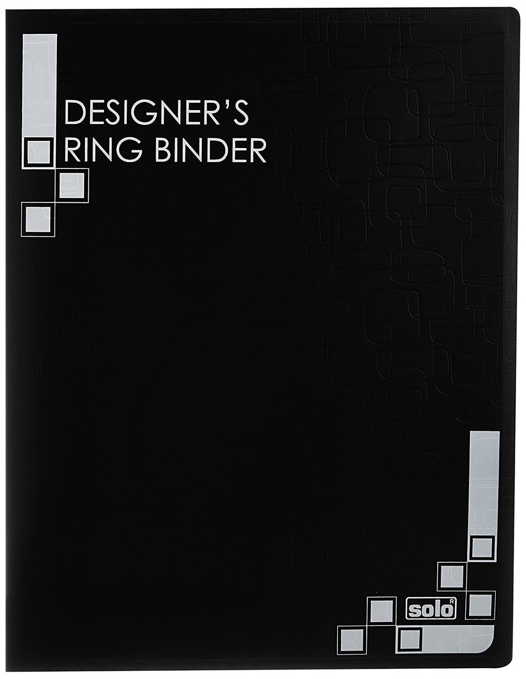 सोलो आरबी434 डिज़ाइनर रिंग बाइंडर 4 डी रिंग ए3 रंग भिन्न हो सकते हैं 5 का पैक