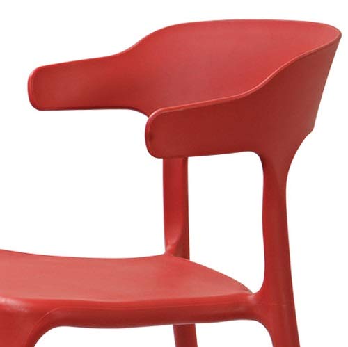 Fiber Cafe Restaurant Chair (Red)