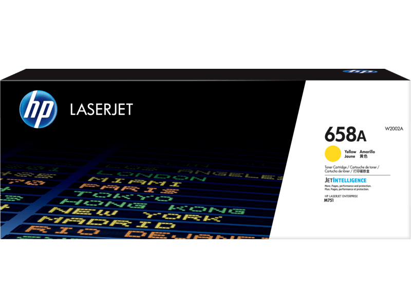 HP 658A Yellow LaserJet Toner Cartridge