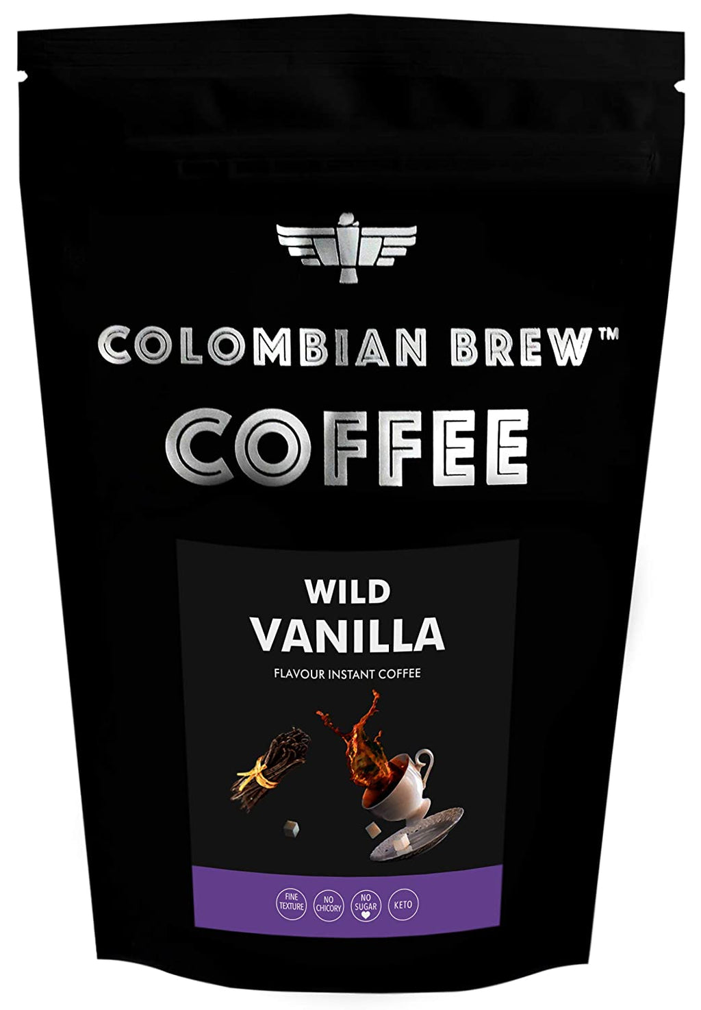 Colombian Brew Pure Wild Vanilla Instant Coffee (100g)