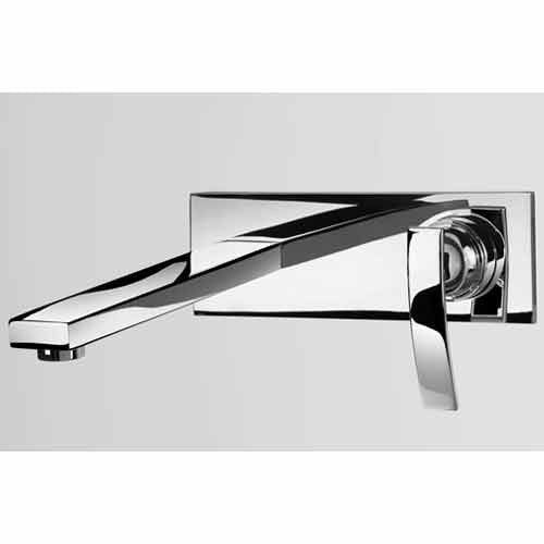 Queo Wall mounted single lever basin mixer for concealed