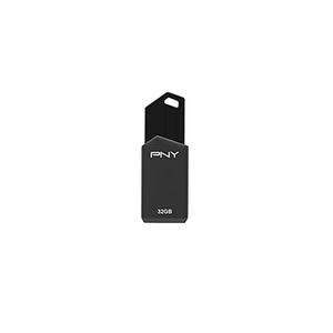 Pny 32gb Retract Usb 2.0 Flash Drive Gray 20 Pack P FD32GRTCG GEX20