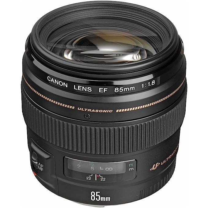 Used Canon EF 85mm f/1.8 USM Medium Telephoto Lens for Canon SLR Cameras Black