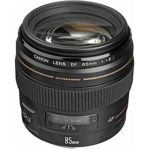 Used Canon EF 85mm f/1.8 USM Medium Telephoto Lens for Canon SLR Cameras Black