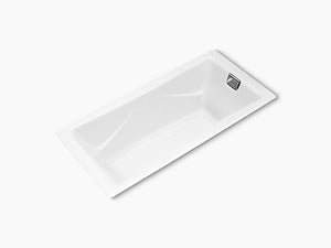 Kohler Tea-For-Two 1.8m Drop-In Cast Iron Bath K-863T-0