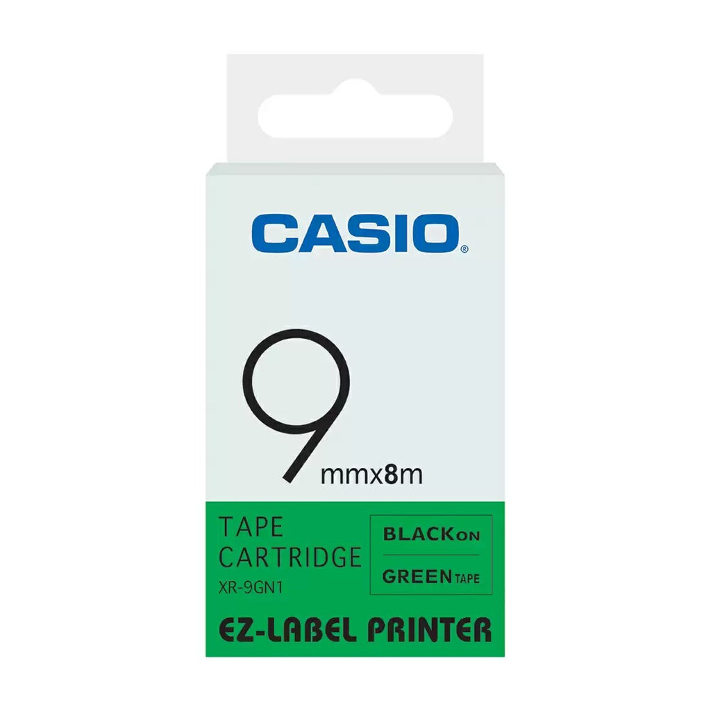 Casio XR 9GN1 G21 Color Tape for Asset Labelling