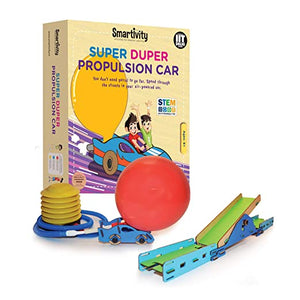 स्मार्टिटी सुपर डुपर प्रोपल्शन कार स्टेम एजुकेशनल DIY मजेदार खिलौने, 6 से 14 साल के बच्चों के लिए शैक्षिक और निर्माण आधारित गतिविधि गेम, लड़कों और लड़कियों के लिए उपहार, भारत में निर्मित 10 का पैक