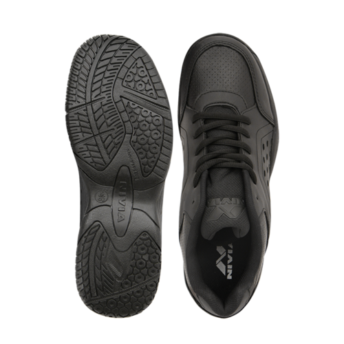 Detec™ NIVIA पुरुषों के स्कूल जूते 2017 लेस के साथ (काला)