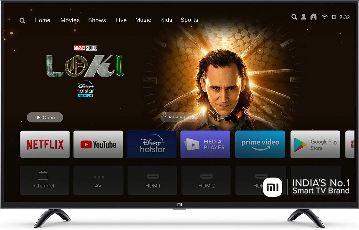 Open Box Unused Mi 108 cm 43 Inches 4K Ultra HD Android Smart LED TV 4X