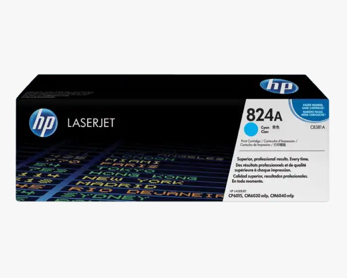 HP 824A Cyan Original LaserJet Toner Cartridge