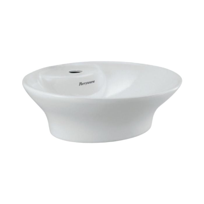 Parryware Table Top Oval Shaped White Basin Area Cascade Nxt C0402